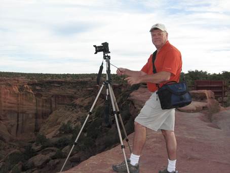 Greg phographing the Grand Canyon.